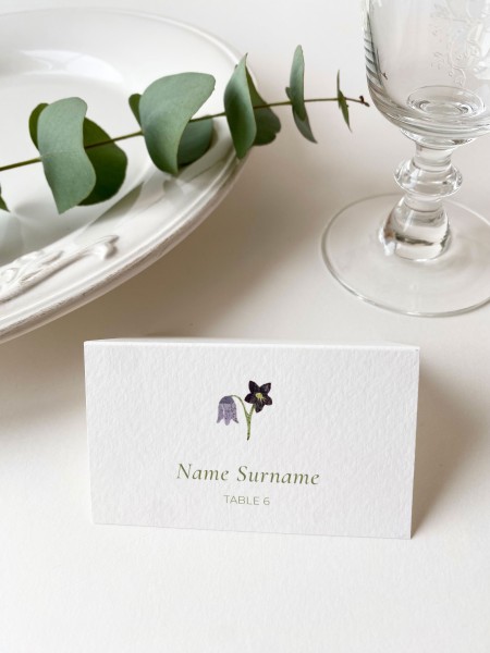 Table place card "Two like one"