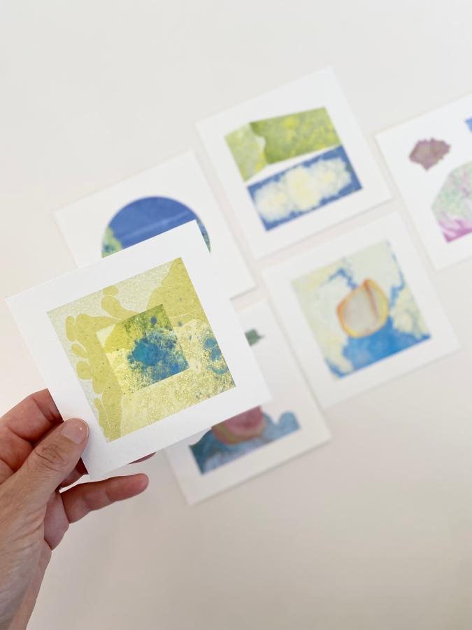 Postcard set "Spring summer flows"